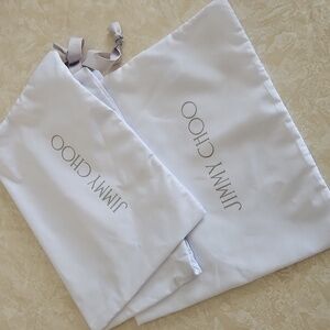 Jimmy Choo 2 Dust Bags, 14" X 10".